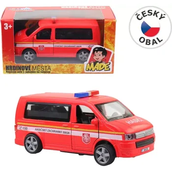 autíčko MaDe Auto hasičská dodávka, CZ design i box