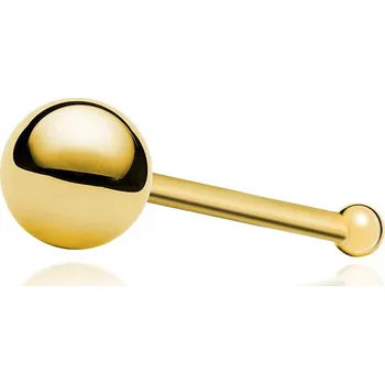 Piercing Zlatý piercing do nosu KULIČKA 2mm průměr 585