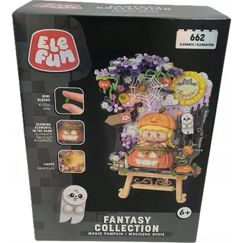 ostatní stavebnice Sada kostek stavebnice ELEFUN Kouzelná dýně 662 dílků, světýlka