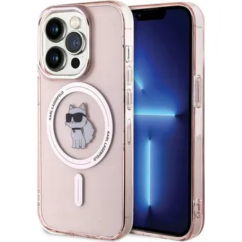 Pouzdro na mobilní telefon Zadní Kryt Karl Lagerfeld pro Apple iPhone 15 Pro růžový