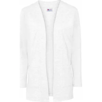 Dámský svetr DÁMSKÝ SVETR PROPÍNACÍ PLÁŠŤ PRO LÉKAŘKY A SESTRY CLINIC DRESS ZDRAVOTNICKÝ BÍLÝ XL