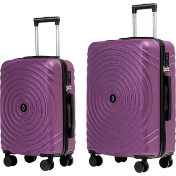 Střední a příruční cestovní kufr s TSA zámkem ROWEX Hypnotizer 2v1 Barva: Fialová