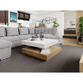 Konferenční stolek MOB Konferenční stolek Dekur (bílá + dub wotan)