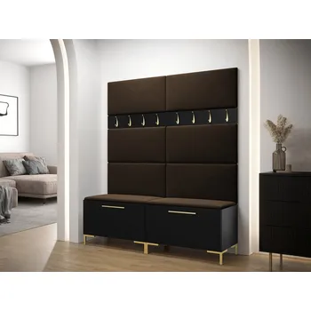 Předsíňová stěna Mirjan_zondo Předsíňová sestava Frisala II (černá + Manila 04)