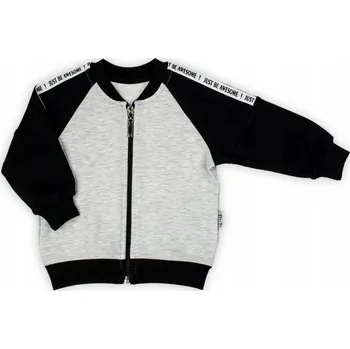 Chlapecká mikina Chlapecká šedá tepláková mikina Nicol, vel. 56