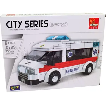 ostatní stavebnice Malý mechanik – stavebnice ambulance 255 dílků