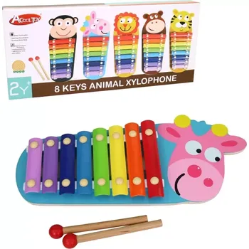 Hudební nástroj pro děti Made Dřevěný xylofon 34 cm