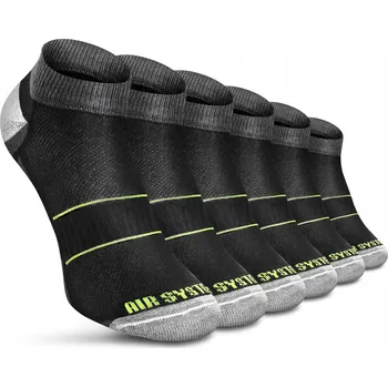 Pánské ponožky Ponožky Kotníkové Ponožky Sportowe Bavlněné ČERNÉ aPair (36-38)