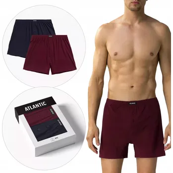 Boxerky 2 ks pánských boxerek volné bavlna Atlantic S