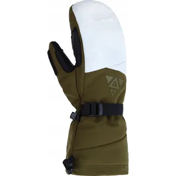 Rukavice Pánské lyžařské a snowboardové rukavice VIKING Norvik Pro khaki kůže, velikost 7