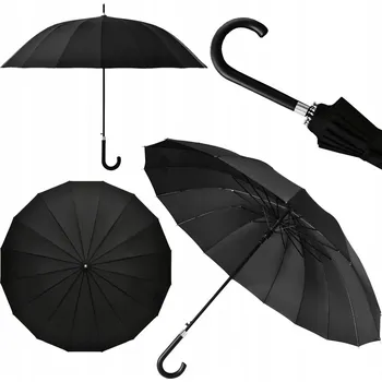 Deštník Tiross automatický deštník, dlouhý, XL černý