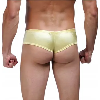 Pánské spodní prádlo Pánské lesklé boxerky bokového střihu, tanga - L