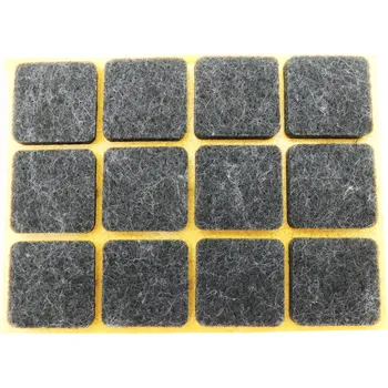 Podložka pod nábytek Samolepicí filcové podložky pod nábytek 30x30mm, tlustý plst 5mm, černé