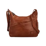 Dámská kabelka hnědá ze syntetiky