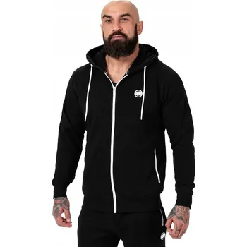 Pánská mikina Pánská s kapucí Mikina Pitbull Pit Bull Hilltop Terry, černá, velikost L