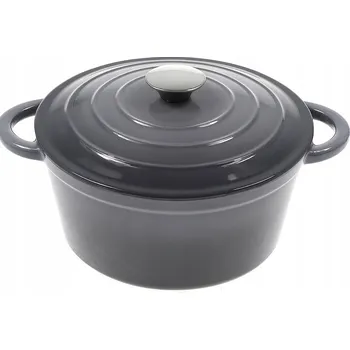 Hrnec HRNEC HRNEC 5,9L SMALTOVANÝ S POKLICÍ ČERVENÝ INDUKCE TROUBA 28CM