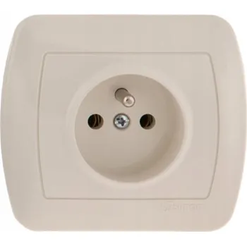 Elektrická zásuvka Elektrická Zásuvka zásuvka Kontakt-simon béžová