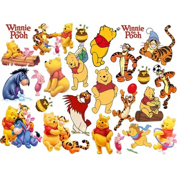 Odstranitelné tetování Tetování medvídek Pú a přátelé Monster Tattoo 1 ks