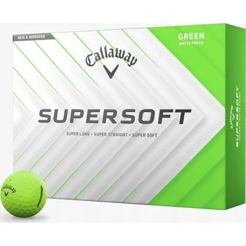 Golfový míček Golfové míčky CALLAWAY SUPERSOFT 2025 (matná zelená, 12 ks)