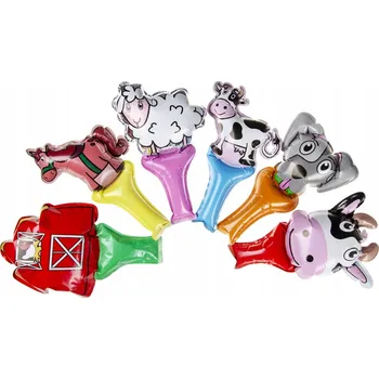 Balónek Samonafukovací fóliový balónek Hospodářská zvířata – mix vzorů