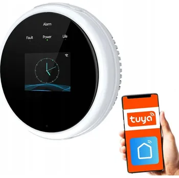 Bezpečnostní detektor Detektor plynu zemního plynu a LPG WiFi alarm s displejem, certifikovaný KOSTOR