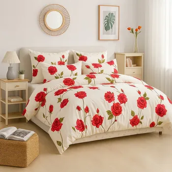 Povlečení Sada povlečení Piruu přikrývka 160 cm x 200 cm polštář 70 x 80 cm 4 díly