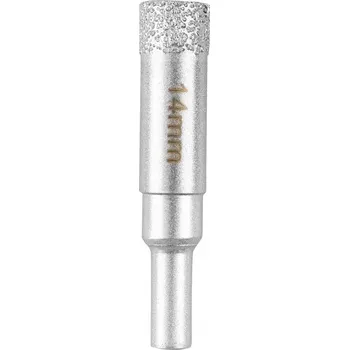 Vrták Korunkový Vrták s diamantovou korunkou 14 mm pro keramiku ze skla GRAPHITE 56T730