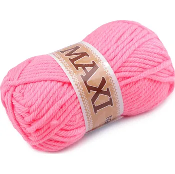 Příze Pletací příze Jumbo Maxi 100 g, střední, 25 (940) růžová střední