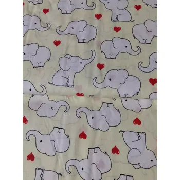 Bavlněná látka / plátno slon barva béžová světlá