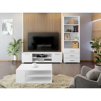 Obývací stěna Mirjan_zondo Nábytek do obývacího pokoje Teratino II (bílý)