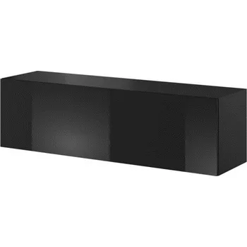 Obývací stěna Renar Viktor 03 (černá + černý lesk)