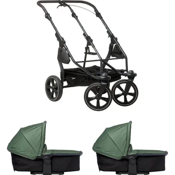 Kočárek Tfk kombinovaný kočárek Tfk set duo2 frame 2025 - air chamber wheel + carrycot olive