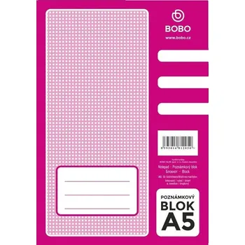 Blok Poznámkový blok A5, linka, 50 listů