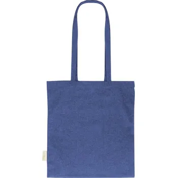 Nákupní taška Reklamní Totepex Hue nákupní taška z recyklované bavlny, modrá