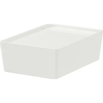 Úložný box Krabice s víkem bílá