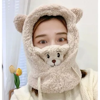 Čepice Ecarla sada: čepice a nákrčník (rolák) univerzální velikost béžová