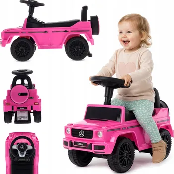 Dětské vozidlo Odrážedlo chodítko Mercedes Benz G350d růžové