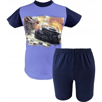 Chlapecké pyžamo CHLAPECKÉ PYŽAMO PRO MLÁDEŽ KRÁTKÝ RUKÁV KRÁTKÉ KRAŤASY LETNÍ AUTO 146