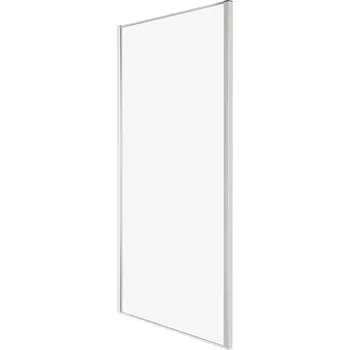 Novoterm Pevná boční stěna Solid SC CHR 100, chrom/transparent - bez vaničky