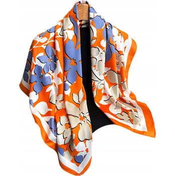 Podprsenka KAMEA šátek 90x90 Pomerančová Zahrada květinový imitace hedvábí