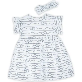 Dívčí oblečení Komplet šaty + čelenka Nicol, vel. 104