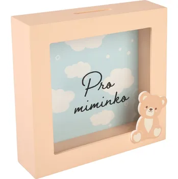 Pokladnička 3D pokladnička v rámečku - Miminko