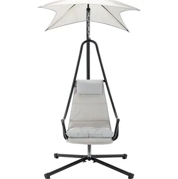 Křeslo Mirjan_zondo Závěsné křeslo Slayer (antracit + bělošedá)