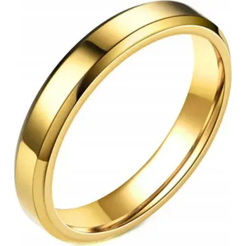 Prsten Zlatý prsten fazetovaný Elegantní Stylový prsten pečetní Ocel ocel