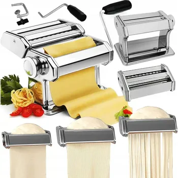 Strojek na těstoviny Ruční strojek na těstoviny Renew Force nerezová ocel stříbrný s kráječem