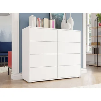 Komoda Mirjan_zondo Komoda se zásuvkami Alkyra K8SZ AK06 (bílá)