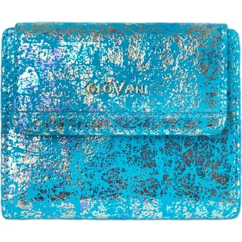 Peněženka Malá dámská kožená peněženka s RFID ochranou, modrá