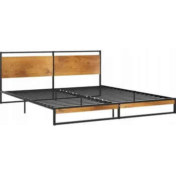 Ložnice Manželská postel kovová VidaXL 180x200 cm černá