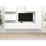 6dílný set TV skříněk bílý kompozitní dřevo IM_3078715