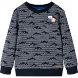 Dětská mikina, tmavě modrá melanž, velikost 104